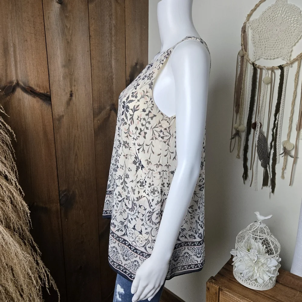 Max Studio Floral Dressy Tank Sleeveless Top - Picture 2 of 12